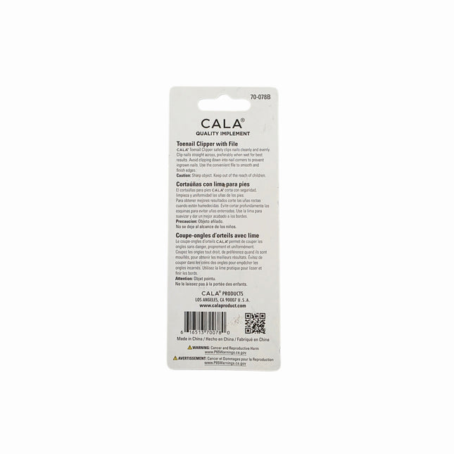 "Cala" Toenail Clipper w/ Attached Nail File