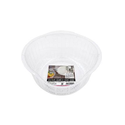 Inomata Rice Washing Strainer & Colander with Fine Vertical Drain Slots – 2 Sizes – Made in Japan