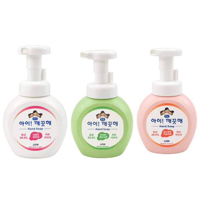 Lion "Oh! So Clean" Antibacterial Foaming Hand Soap – 250 mL – 3 Scents – Made in Korea