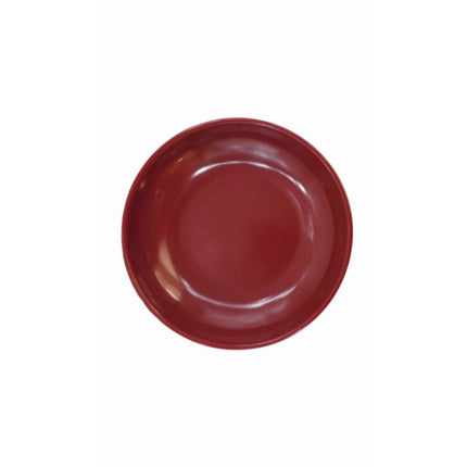 Red & Black Melamine Sauce & Condiment Dish – Round Dipping Dish, 2 Sizes