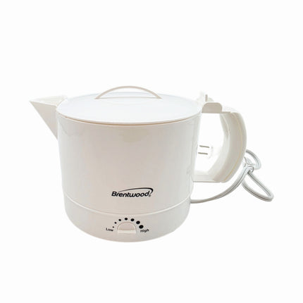 Brentwood Electric Ramen Cooker Hot Pot & Water Boiler (1 Quart / 1 Liter) – Adjustable Heat Dial