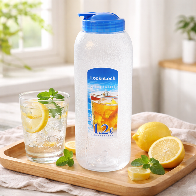 LocknLock BPA-Free Slim Fridge Water Bottle – 1.2L - Made in Vietnam