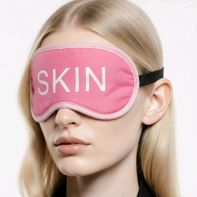 SKIN Soft Sleep Eye Mask — Pink - Lightweight Adjustable Blackout Sleeping Mask