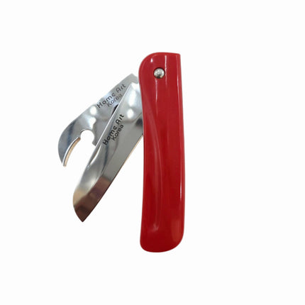 Home Art 4" Double Foldable Dual-Blade Pocket Knife – Stainless Steel – Gray or Red