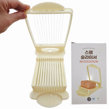 Doble Luncheon Meat Slicer with 11 Stainless Steel Cutting Wires - Uniform Food Slicing Cutter - BPA Free - Made in Korea
