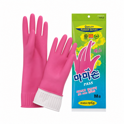 Mamison "Medium" Rubber Latex Dishwashing Gloves - Made in Korea