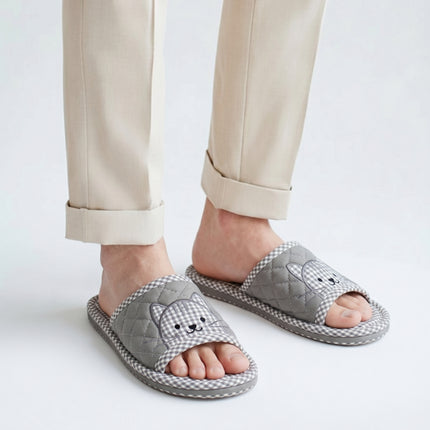 Home Art Men's Triple-Padded Quilted House Slippers (2 Colors) – One Size (Fits Most)