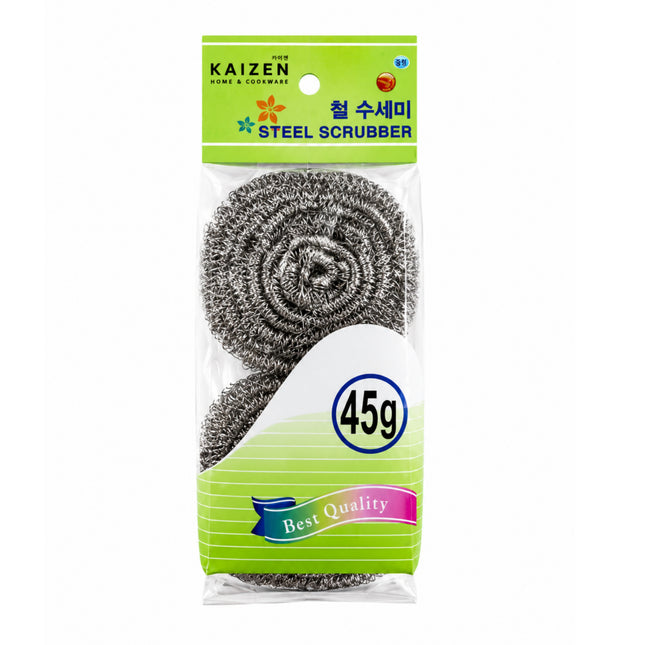 Kaizen Stainless Steel Scrubbers - 45g - 2 Pack