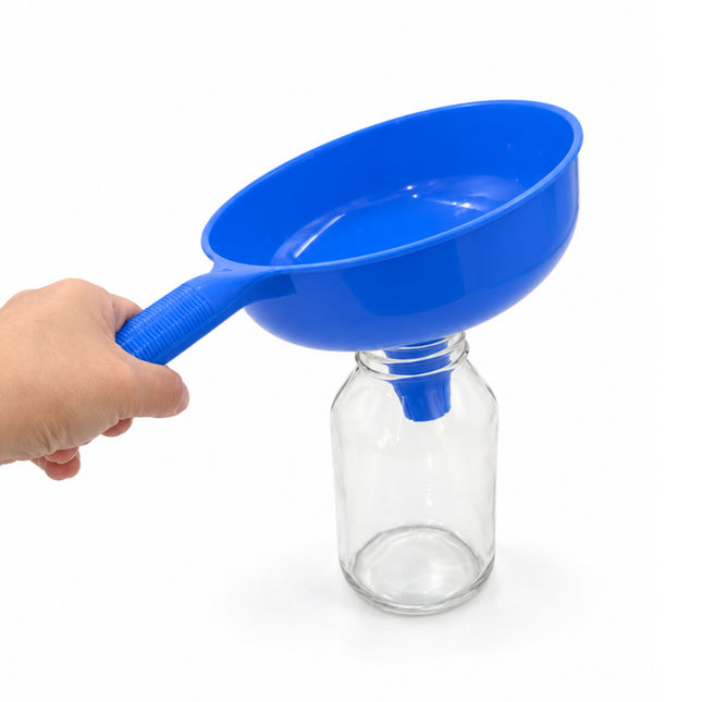 PLAGEN Extra Large Plastic Funnel with Handle - 2 Colors - Made in Korea