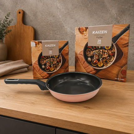 Tosco IH "Highborn" Premium Nonstick Ceramic Frying Pan by Kaizen – Induction, Gas, Electric, Halogen & Hot Plate Ready – Made in Korea – 3 Sizes: 8" (20 cm), 10.25" (26 cm) & 11" (28 cm)