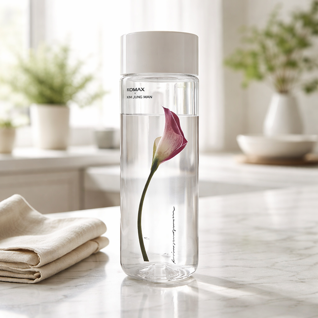 KOMAX x Kim Jung Man Slim Tritan Water Bottle 550ml (18.6 oz) – BPA-Free - Made in Korea