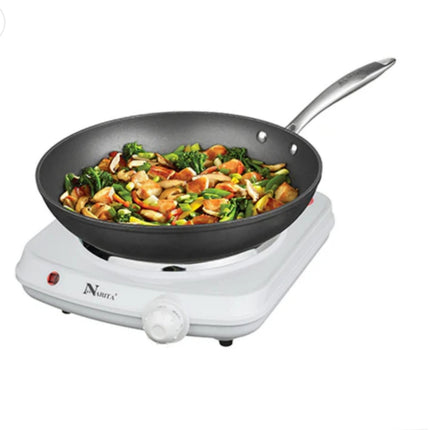 Narita Electric Single Burner Hot Plate - 1000W Spiral Coil Countertop Burner - 10" x 12" - ETL Listed
