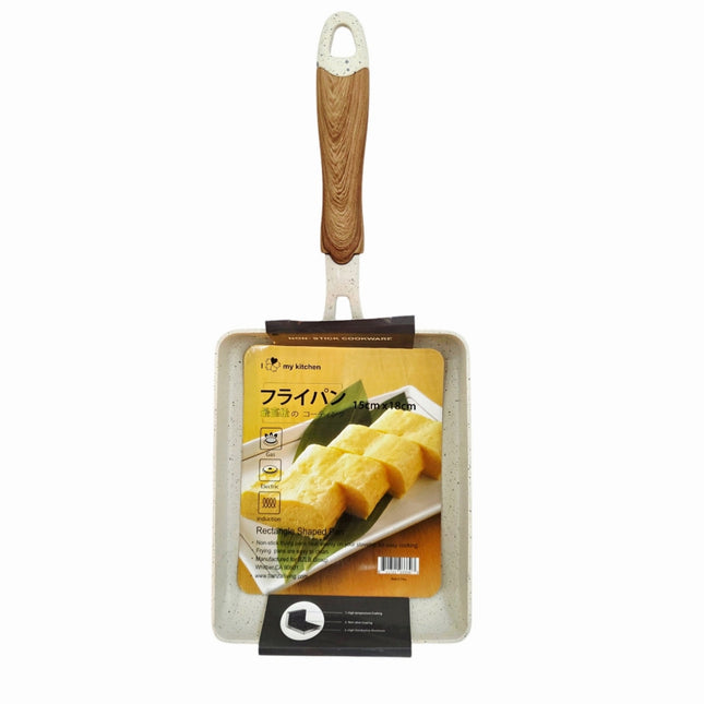 "I ❤️ my kitchen" Non-Stick Rectangle Frying Pan - Gas/Electric/Induction Ready