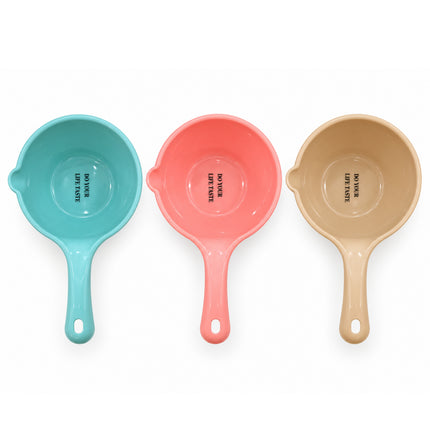 Plastic Water Ladle & Scoop with Pour Spout - 3 Colors