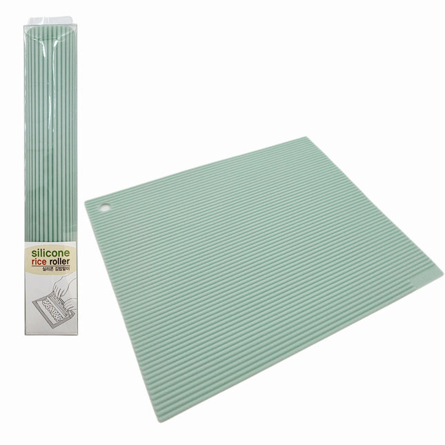 Silicone Sushi Rolling Mat - Nonstick Gimbap Rice Roller - 2 Colors - Made in Korea