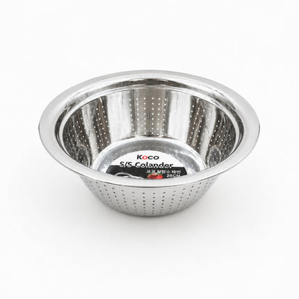 KOCO Premium Stainless Steel Colander – 4 Sizes (24 cm, 28 cm, 32 cm, or 36 cm) / (9.4", 11.0", 12.6", or 14.2")