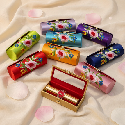 Traditional Korean Embroidered Hanbok Bag & Accessories – 6-Piece Gift Set (Made in Korea)
