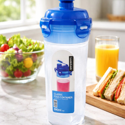 LocknLock Leakproof Drink Mixer Bottle with Mesh – 690ml Flip-Top - BPA-Free - Made in Vietnam