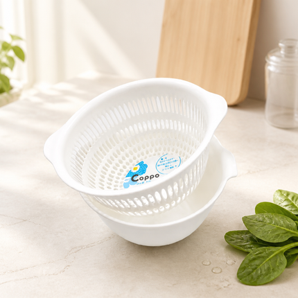 Inomata Coppo Compact Nesting Bowl or Colander/Strainer - Made in Japan
